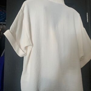 Tribal Jeans short sleeved blouse-Cocoa milk colour